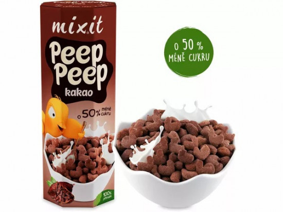 Kakaové cereálie, Mixit PEEP PEEP, dóza, 280 g