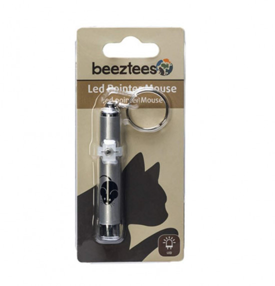 Kapesní laser LED, stříbrný, 8 cm-28180
