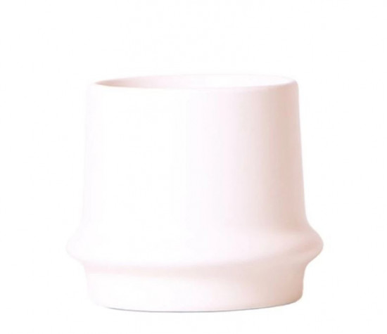 Keramický obal Kolibri Ring, průměr 9 cm, bílý