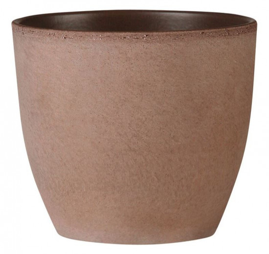 Keramický obal na květináč Scheurich 920 EARTH, průměr 22 cm, zemitý