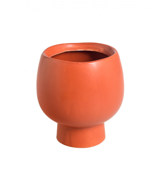 Keramický obal pro orchidej Kolibri Scandic, průměr 9 cm, terakotový-18697