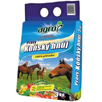 Koňský hnůj Agro, balení 3 kg