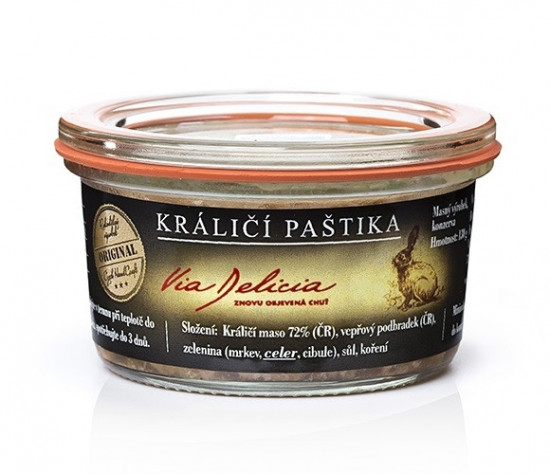 Králičí paštika, Via Delicia, bez lepku, 130 g-5350
