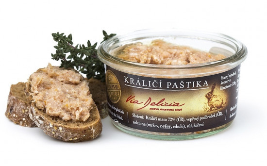 Králičí paštika, Via Delicia, bez lepku, 130 g-5351