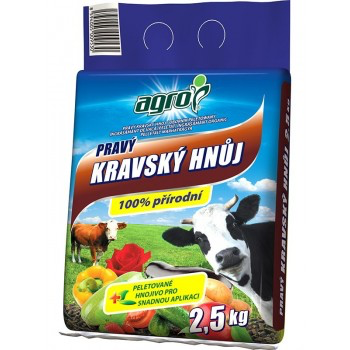 Kravský hnůj Agro, balení 2.5 kg