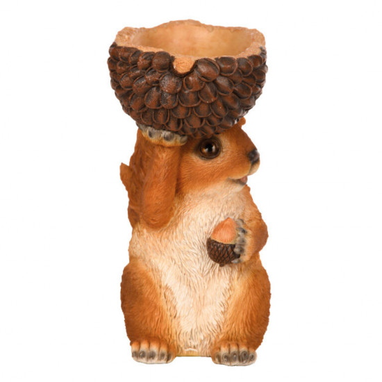 Krmítko pro veverky, Esschert Design, veverka s oříškem, vysoké 20.5 cm-13473
