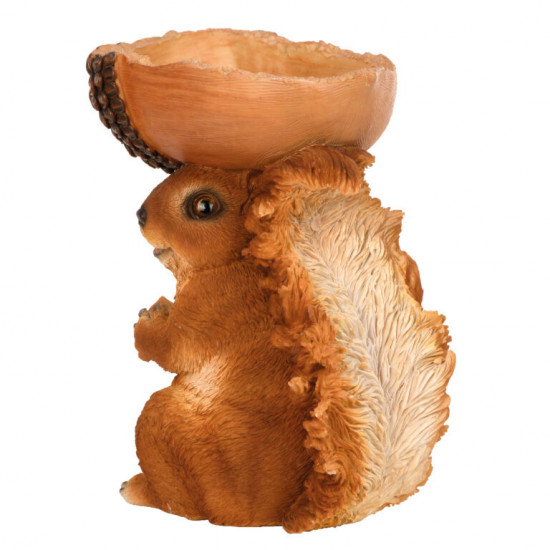 Krmítko pro veverky, Esschert Design, veverka s oříškem, vysoké 20.5 cm-13474