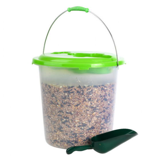 Krmivo pro ptáky v kyblíku s lopatkou, Esschert Design, mix semen, 2.5 kg-13394