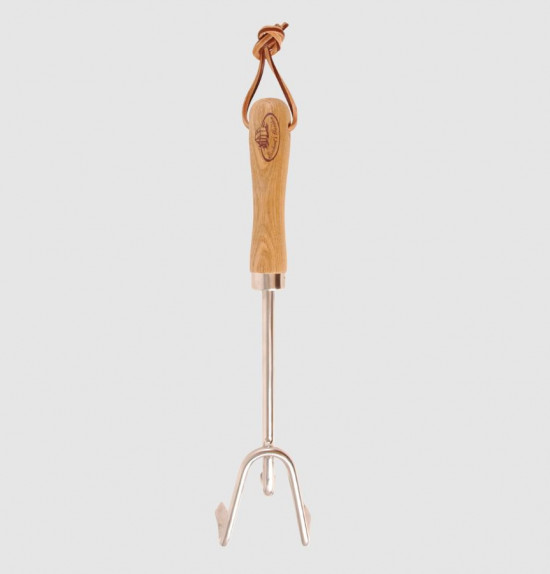 Kypřič půdy, Esschert Design, 3 hroty, délka 37 cm, stříbrný-27171