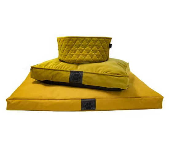 Látkový pelíšek pro psa MIDDLESTITCH, 75 x 55 x 10 cm, okrový-28298