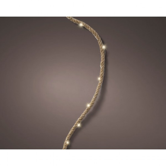 LED světýlka na laně, Lumineo MICRO-LED, délka 95 cm, teplá bílá-14139