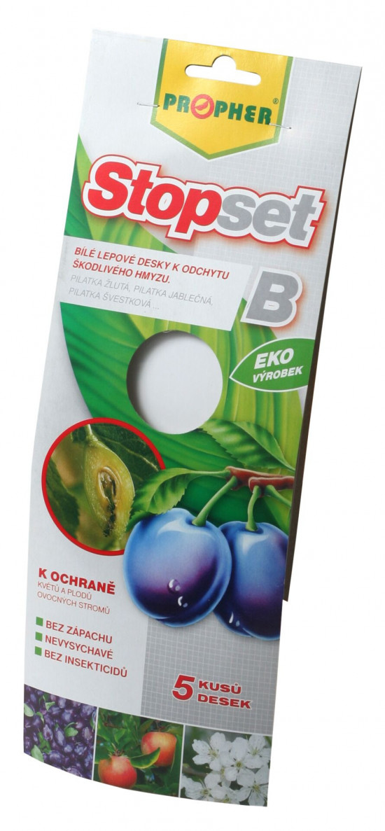 Lepové desky proti pilatkám, Propher STOPSET, bílé, balení 5 ks