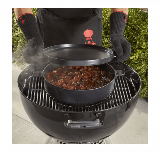 Litinový hrnec 2v1 pro grilovací rošty Weber Gourmet BBQ, objem 6,8 l-6912