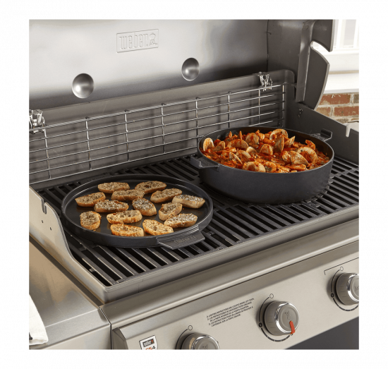 Litinový hrnec 2v1 pro grilovací rošty Weber Gourmet BBQ, objem 6,8 l-6913