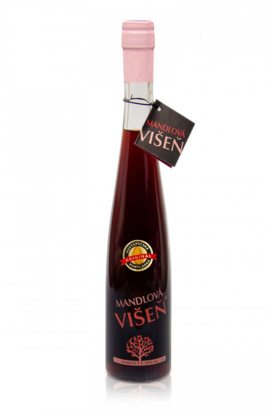 Mandlový likér, Hustopečská mandlárna Mandlová višeň 33% obj., 0.5 l