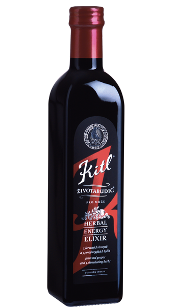 Medicinální bylinný sirup, Kitl Životabudič pro muže, bez cukru, 500 ml