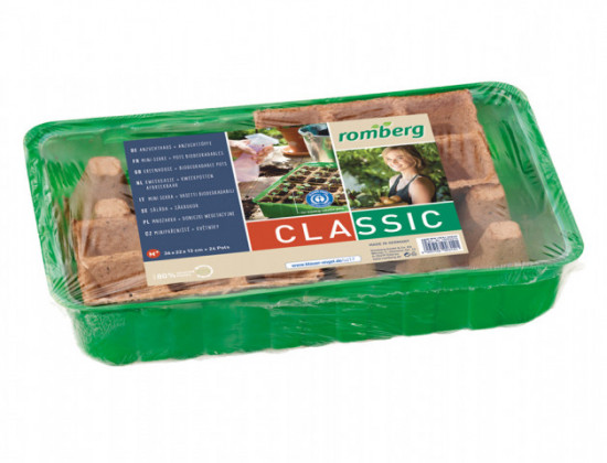 Minipařeniště M PLUS + 24 sadbovačů, rozměr 36 x 22 x 13 cm, zelené