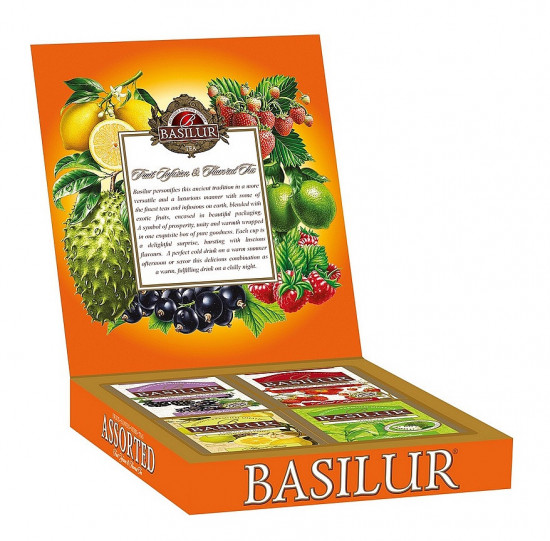 Mix čajů, Basilur Assorted Fruit and Flavoured Tea, porcovaný s přebalem, 20 sáčků-15384