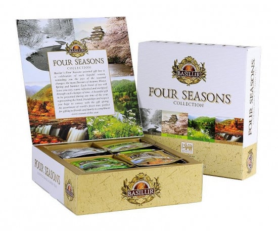 Mix čajů, Basilur Four Seasons Assorted, porcovaný s přebalem, 40 sáčků-15347