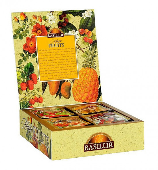 Mix čajů, Basilur Magic Fruits Assorted, porcovaný s přebalem, 40 sáčků-15328