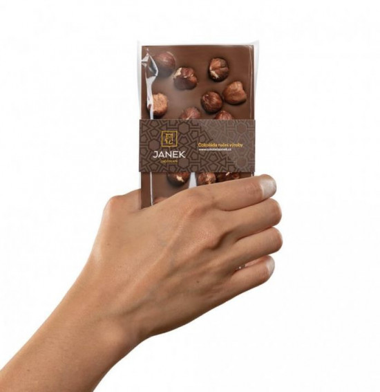 Mléčná čokoláda s lískovými ořechy, Janek, 105 g-27231