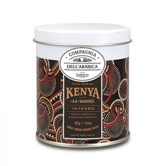 Mletá káva, Corsini Kenya, 100% arabika, plechová dóza, 125 g