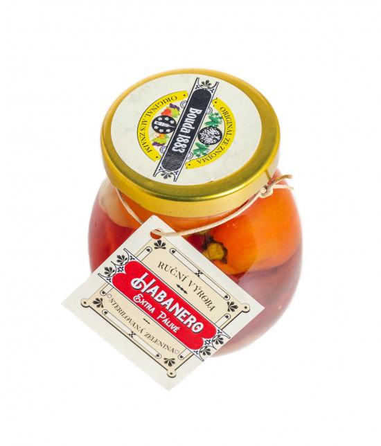 Nakládané feferonky Habanero, extra pálivé, Bouda 1883, 180 g-16993
