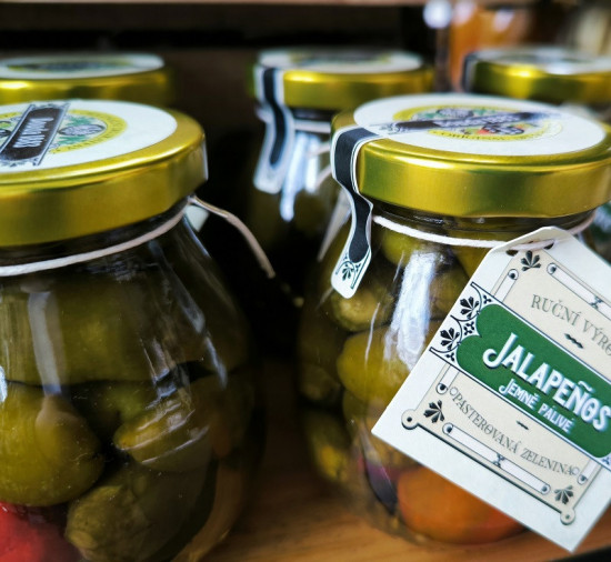 Nakládané feferonky Jalapenos, Bouda 1883, 230 g-29071