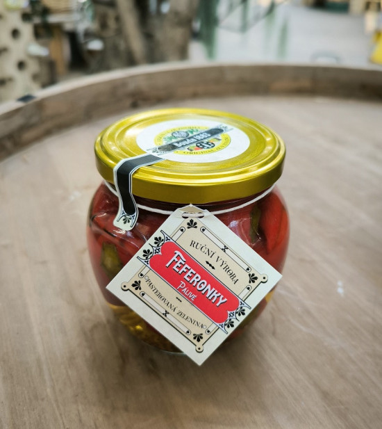 Nakládané pálivé feferonky, Bouda 1883, 440 g-26679