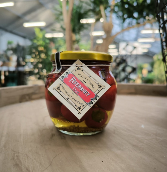 Nakládané pálivé feferonky, Bouda 1883, 440 g-26681