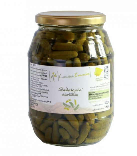 Nakládané španělské okurky Cornichon, Lozano Červenka, 500 g