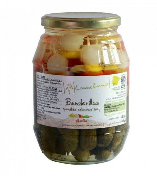 Nakládané zeleninové špízy Banderillas, Lozano Červenka, 450 g