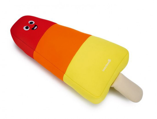 Neoprenová hračka pro psy, nanuk, žluto - červená, 43 cm
