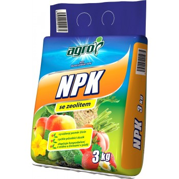 NPK se zeolitem, Agro, balení 3 kg