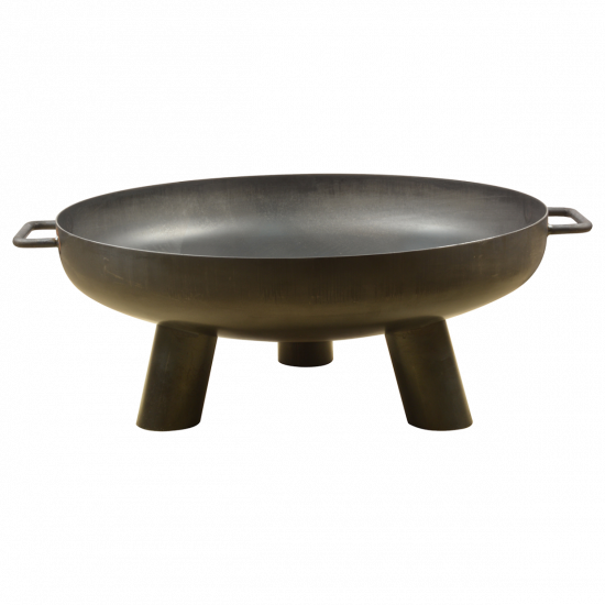 Ocelové kulaté ohniště Esschert Design, průměr 60 cm, černé-12949