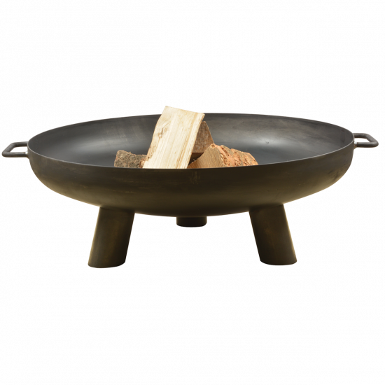 Ocelové kulaté ohniště Esschert Design, průměr 70 cm, černé