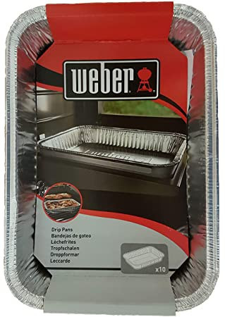 Odkapávací misky na šťávu Weber, délka 21 cm, 10 ks-1642