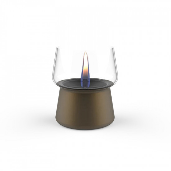 Olejová lucerna Amaryllis 10, Tenderflame, sklo, 12 x 13.5 cm, hnědá