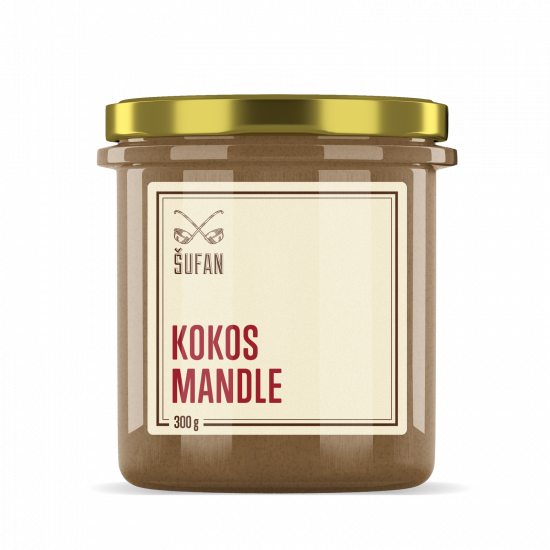 Ořechové máslo, Šufan Kokos - mandle, 300 g