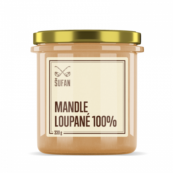 Ořechové máslo, Šufan Mandle 100%, 330 g