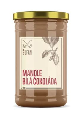 Ořechové máslo, Šufan Mandle - bílá čokoláda, 1000 g