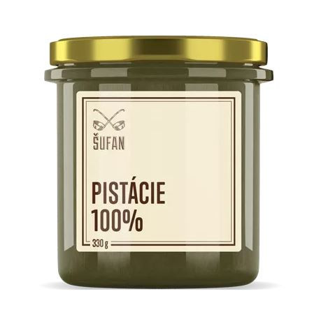 Ořechové máslo, Šufan Pistácie 100%, 330 g