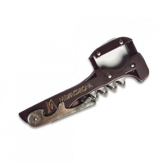 Otvírák na víno Mezzacorona, Boomerang, 13 cm, vínový