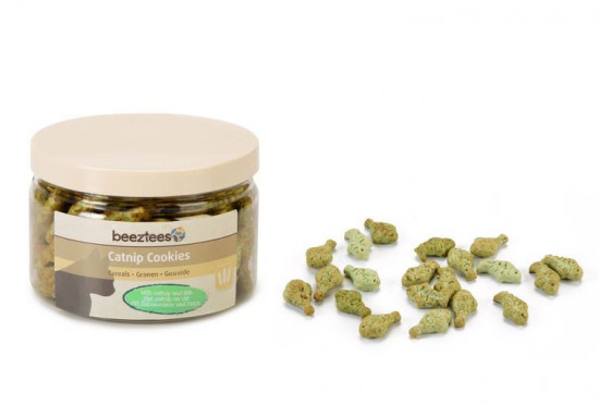 Pamlsek pro kočky s lososem a šantou, CATNIP COOKIES, 55 g-27919