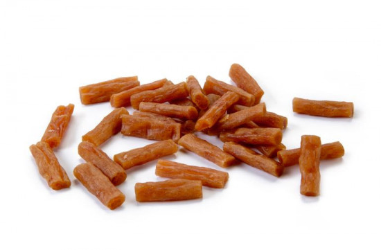 Pamlsek pro kočky s tuňákem a kuřecím, CHICKY TUNAS, 90 g-27923