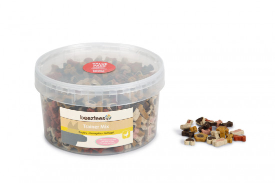 Pamlsek pro psy s jehněčím a lososem v kyblíku, TRAINER MIX, 1 400 g-28641