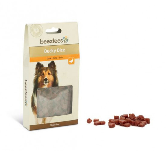 Pamlsek pro psy s kachním masem, DUCKY DICE, 100 g-27956