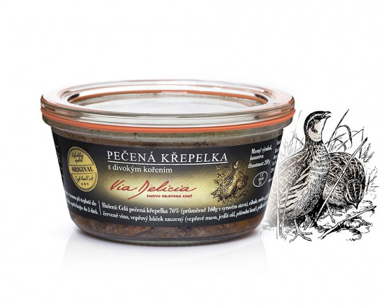 Pečená křepelka s divokým kořením, Via Delicia, bez lepku, 210 g