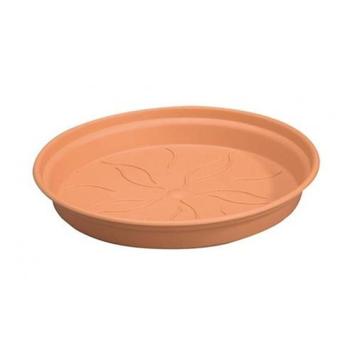 Plastová podmiska pod květináč elho GREEN BASICS, průměr 10 cm, terakotová