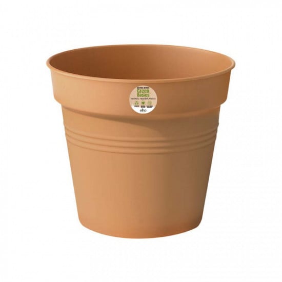 Plastový květináč elho GREEN BASICS, průměr 13 cm, terakotový